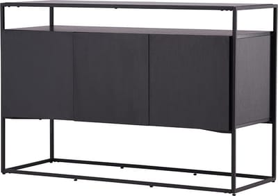 Kingsport dressoir 3 deuren zwart.