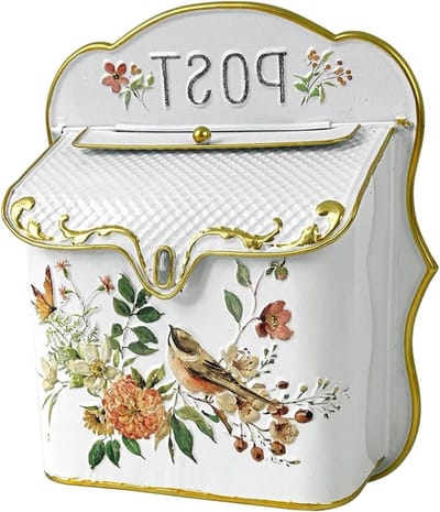 Brievenbus Muur - Postbus Huis - Post Ontvangen - Robuust Metaal - 11 x 5.1 x 12.2 inch - Antiek