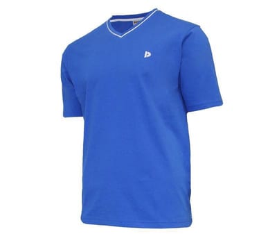 Donnay - T-shirt (Jason) - Sportshirt - V-hals shirt - Heren - Royal Blue (215) - maat S