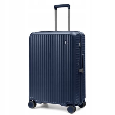 Puccini Monte Carlo Middelgrote Koffer Polycarbonaat 65,5cm Marineblauw