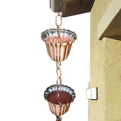 Regenketting - Waterafvoer - Decoratief - Verstelbare lengte - 1360 gram - Metaal