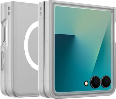 ShieldCase Magnetische Slim Case geschikt voor Samsung Galaxy Z Flip 7 – Transparante Telefoonhoes – Dunne Backcover – Magnetisch Compatibel – Schokbestendig Hoesje voor Z Flip7