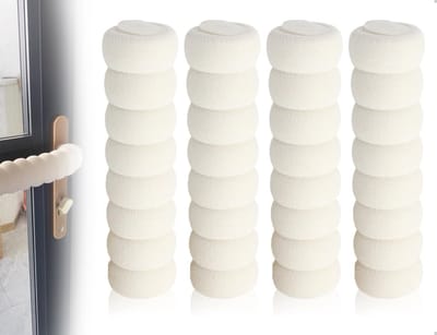 Dailygoods- Deurklinkstopper Set van 4 - Deurbuffer - Deurstoppers voor binnen - Deurvastzetter - Greepafdekking - EVA-materiaal, 3 x 13,5 cm - Deurstopper