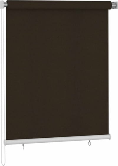vidaXL - Rolgordijn - voor - buiten - 125(B)x140(H) - cm - bruin