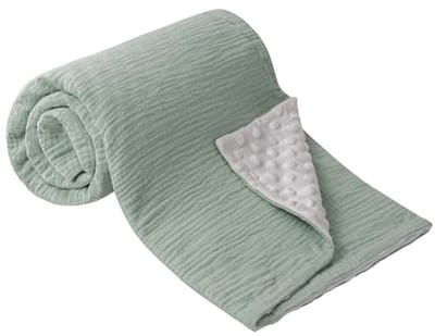 LIVIA HOME- Babydeken 100% Mousseline Katoen - Zachte Kruipdeken - Ademend - Warm - 70 x 100 cm - Geschikt voor Pasgeborenen