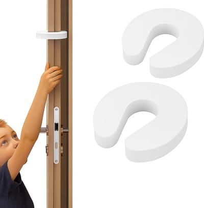 Deurstoppers Foam 2 Stuks I Baby En kind Deurbeschermers I Deurbescherming I Kinderbeveiliging Vingers I Schuim I Deurstopper I Wit