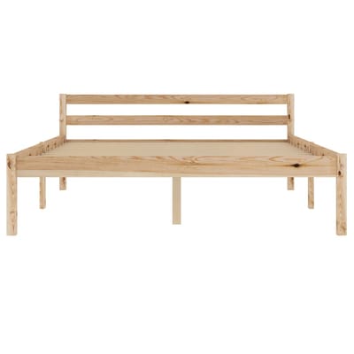 vidaXL - Bedframe - massief - grenenhout - 140x200 - cm