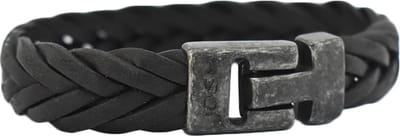 JOSH Heren Leren Armband Zwart | 24832-BRA