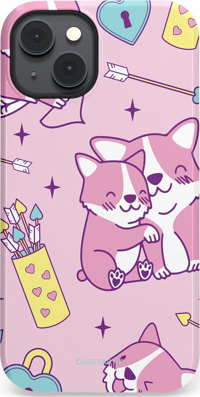 Casetastic Hoesje Geschikt voor Apple iPhone 14 Plus Magsafe - Stijlvolle Beschermende Duo-layer Case - Cupi Cori