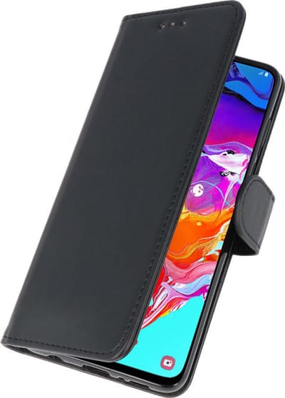 Hoesje Geschikt voor Samsung Galaxy A21s - Kaarthouder Book Case Telefoonhoesje - Zwart