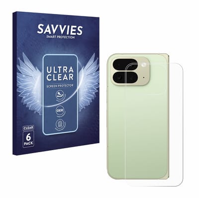 Savvies - Screenprotector voor Google Pixel 10 Pro Fold (Achterkant) - Folie Beschermfolie transparant 6 Stuks