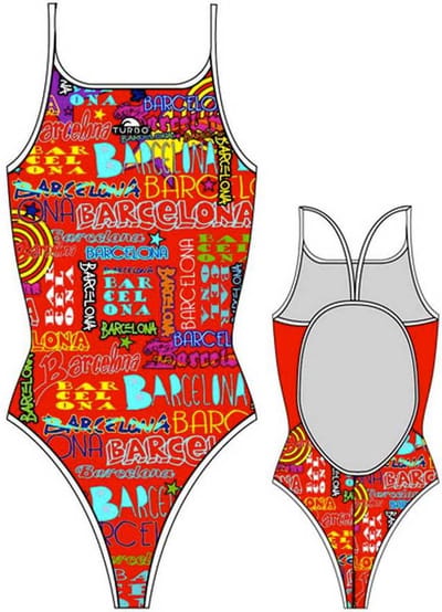 Turbo Barcelona Lights Zwemkleding Oranje L Vrouw