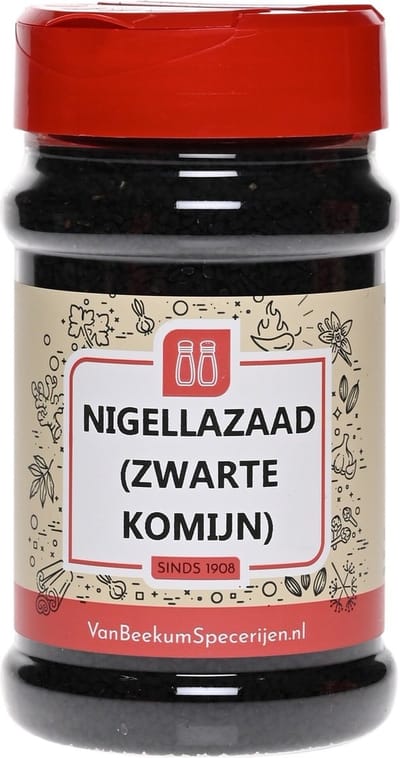Van Beekum Specerijen - Nigellazaad (Zwarte Komijn) - Strooibus 160 Gram