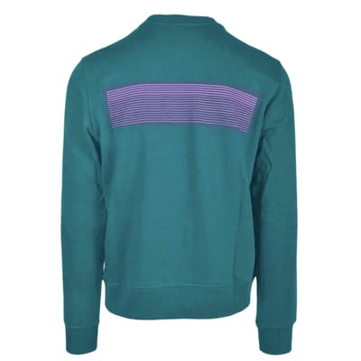 Diesel gestreept logo blauw sweatshirt