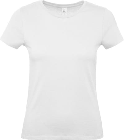 Set van 3x stuks wit basic t-shirts voor dames met ronde hals - katoen - 145 grams - witte shirts / kleding, maat: XL (42)
