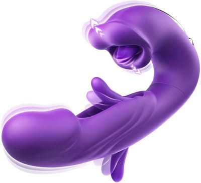 Ynkkvre - Dildo Vibrator - Vrouwen - 7 + 7 Vibratiemodi - Voor solo of koppelsessies - Silicagel - Voor vrouwen