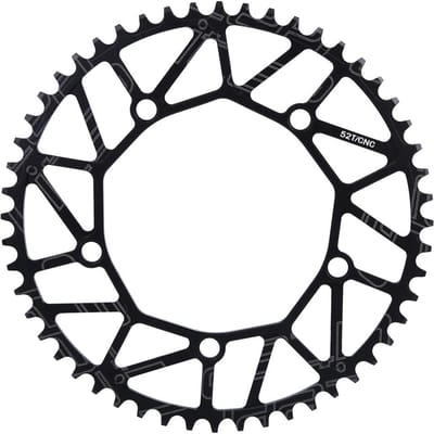 Buiten Positieve & Negatieve Tanden 130BCD Crank Enkel Blad 130BCD 50 52 54 56 58T 52T black