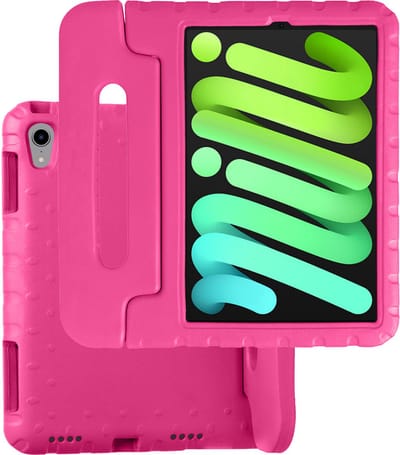 Hoesje Geschikt voor Apple iPad Mini 7 (2024) - 8.3 inch - 7e Generatie - Kinderhoes Shockproof Bumper - Kidsproof Case - Tablet Hoes - Kinder Hoes Cover - Roze