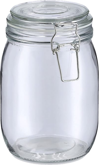 Zeller Weckpot/inmaakpot Alfie - 1L - glas - beugelsluiting - D11 x H17 cm