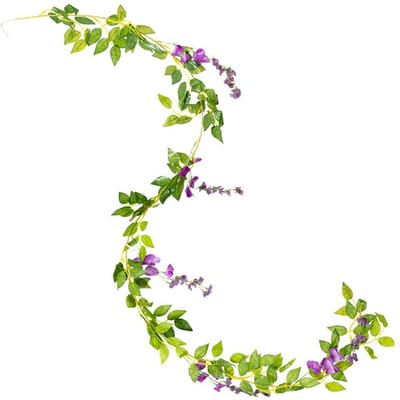 Tenvity Blauweregen Kunstbloemen Hangende Zijden Guirlande voor Huis Tuin Buiten Ceremonie Bruiloftsboog Bloemenversiering
