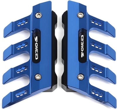 Motorfiets Beschermers - Onderdelen Set - Rij Veiligheid - CNC Aluminium - 1 Paar - Nautisch Blauw