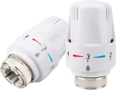 2 Stuks Thermostaatkop voor Radiatorkraan M30 x 1.5 Verwarmingsregelaar