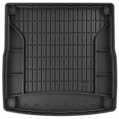 Premium Rubber Kofferbakmat met Organizer Functie – Geschikt voor AUDI A4 B8 Avant (Kombi) 2007-2015 – TPE Rubber – Hoge Rand 5 cm – Antislip & Geurloos