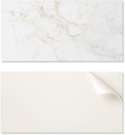 Vinyldecoratie met print, eenvoudig te monteren zonder gereedschap, 100x50 cm, elegant marmerpatroon.