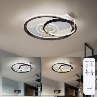 LED plafondlamp slaapkamerlamp woonkamerlamp afstandsbediening dimbaar nachtlamp geheugen, 2240 lm warm wit-koud wit 2700K - 6000K 46 W L 52 cm