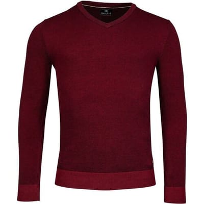 Baileys Trui V-Neck Pullover Plated Knit Rood / male