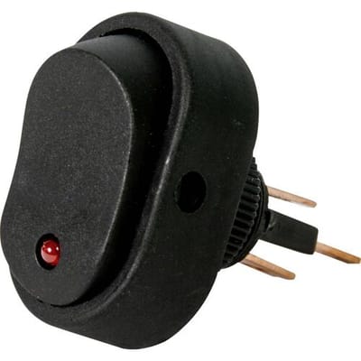 HP Autozubehör 28474 Auto wipschakelaar 12 V 16 A 1x uit/aan Continu 1 stuk(s) Piece