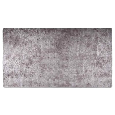 vidaXL - Vloerkleed - wasbaar - 190x300 - cm - grijs