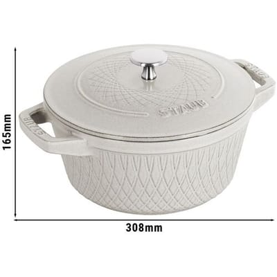STAUB LA COCOTTE - Kookpot - Ø 240mm - Gietijzer - Witte truffel