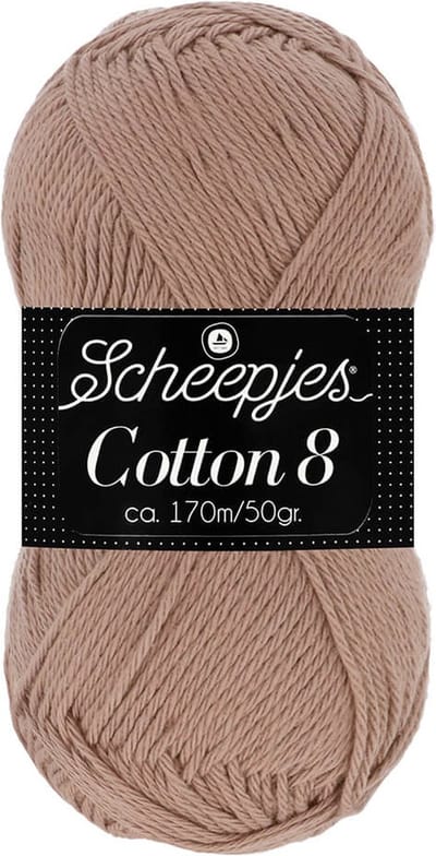 Scheepjes Cotton 8 50g - 659 Bruin