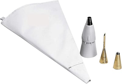 Famanu – Herbruikbare spuitzakset 5-delig met adapter en 3 spuitmonden, hittebestendig
