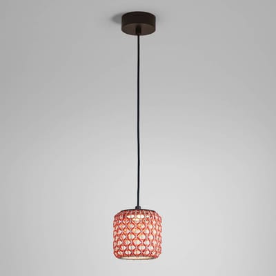 Bover Nans S/16 LED buiten hanglamp, rood
