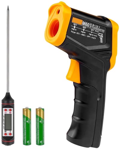 HEZIVO® Infrarood Thermometer - Temperatuur meter laser - Voorhoofd - Digitaal - -50 °C tot 600 °C