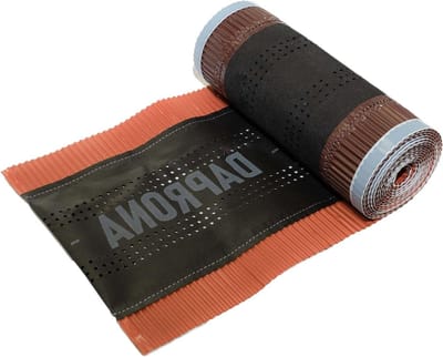 Nokband Aluminium - Dakrol Nokafdekking - Dak Ventileren - Superbutyllijm - 390mm x 5m - Rood