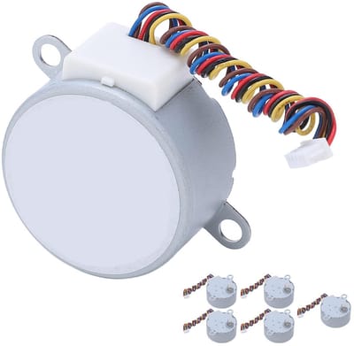 Allecto - Stepper Motor Set - 5 Stuks - Hoge Koppel - DC 5V - Precisie Motor - Voor CNC Toepassingen - Geschikt voor Diverse Projecten - Compacte A...