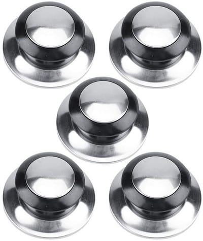 Allecto - Pan Lid Knop - Hittebestendig - Modern Design - Zwart