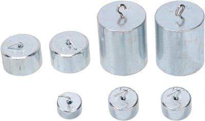 Dailygoods- Haakgewichtenset Hoge Nauwkeurigheid - 200 g/50 g/20 g/10 g - Verchroomd Staal - Duurzaam - Betrouwbaar - Geschikt voor Onderwijs - Gewichtset