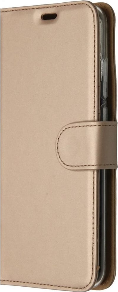 LuxeBass Hoesje geschikt voor Huawei P Smart 2020 - Boekhoesje met kaartvakken - Goud gsm hoesje - telefoonhoes - telefoonhoesjes