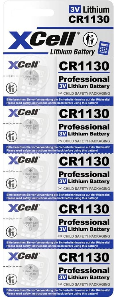 XCell Knoopcel CR1130 3 V 5 stuk(s) 48 Lithium