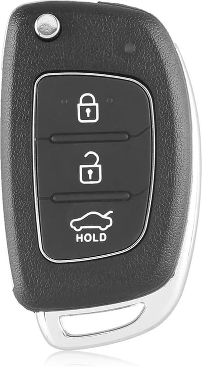 Autosleutelbehuizing - sleutelbehuizing auto - sleutel - Autosleutel / Geschikt voor: Hyundai IX45 & Elantra