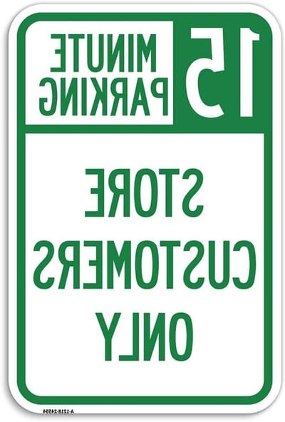 Parkeerbord - Parkeerrestrictie - Klanttoegang beheren - Zwaar aluminium - 12x18 inch - Meerdere kleuren