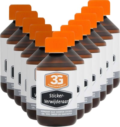 12x 3G Professioneel Stickerverwijderaar 300 ml - Sticker Verwijderen - Lijm Resten Verwijderaar - Etiket Verwijderaar - Plakresten - Krachtige Oplosser