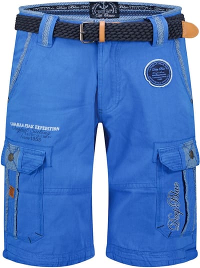Canadian Peak Heren Bermuda Met Riem Pailletteak Royal Blue - S