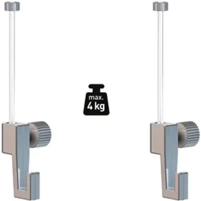 Duraline Ophangset Voor Schilderijen Phs S/2 - Rail Click+top+up - 4kg - Transparant - 2 Stuks