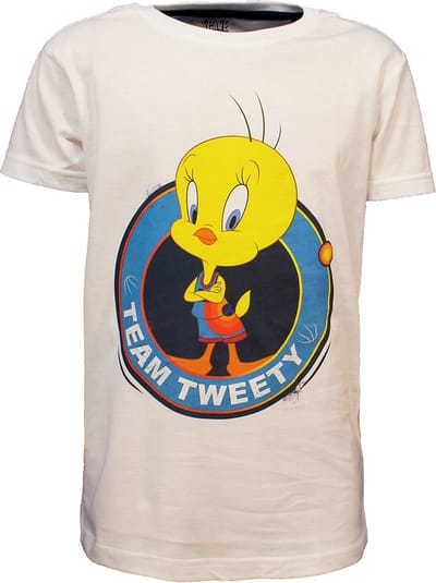 Looney Tunes Space Jam Tweety Kids T-Shirt Wit - Officiële Merchandise - 98/104