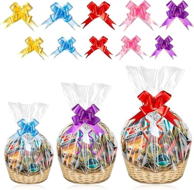 Cellofaanzakken voor geschenkmanden - 30 stuks met trekstrikken in 3 maten